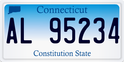 CT license plate AL95234