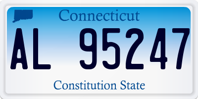 CT license plate AL95247