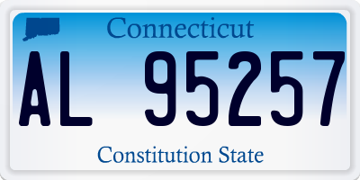 CT license plate AL95257