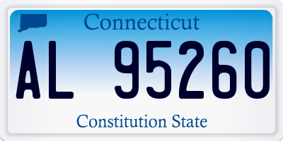 CT license plate AL95260