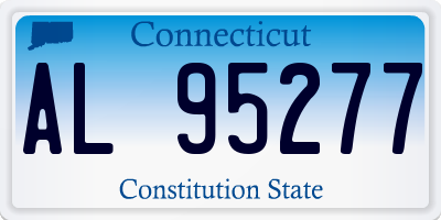 CT license plate AL95277