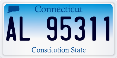 CT license plate AL95311