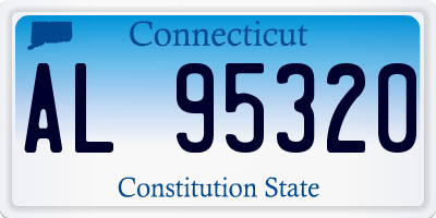 CT license plate AL95320