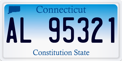 CT license plate AL95321