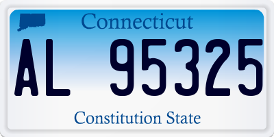 CT license plate AL95325