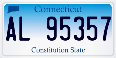CT license plate AL95357