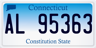 CT license plate AL95363