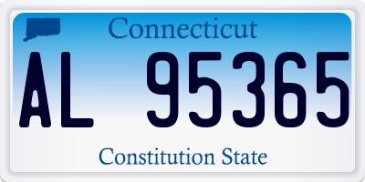 CT license plate AL95365