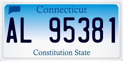 CT license plate AL95381