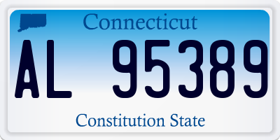 CT license plate AL95389