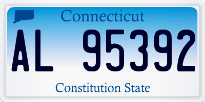 CT license plate AL95392
