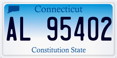 CT license plate AL95402