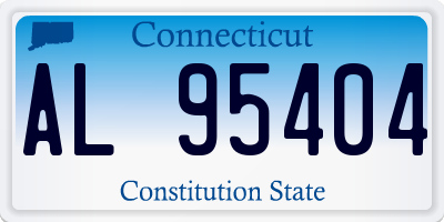 CT license plate AL95404