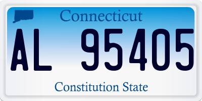 CT license plate AL95405