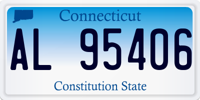 CT license plate AL95406