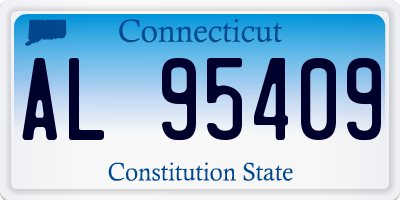 CT license plate AL95409
