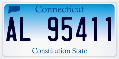 CT license plate AL95411