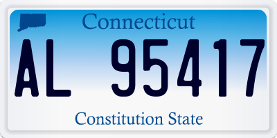CT license plate AL95417