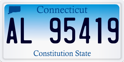 CT license plate AL95419