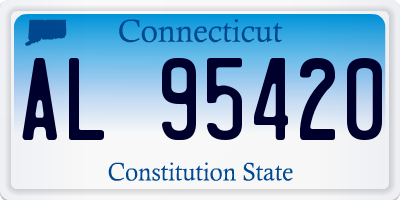 CT license plate AL95420