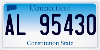 CT license plate AL95430