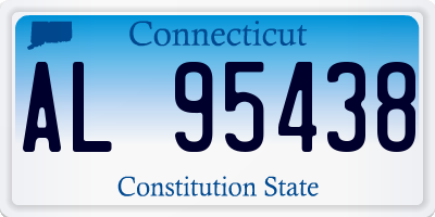 CT license plate AL95438