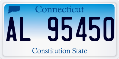 CT license plate AL95450