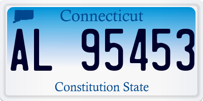 CT license plate AL95453
