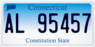 CT license plate AL95457