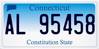 CT license plate AL95458