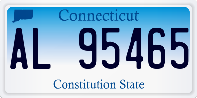 CT license plate AL95465