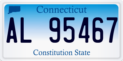 CT license plate AL95467