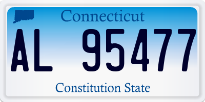 CT license plate AL95477