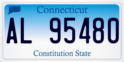 CT license plate AL95480