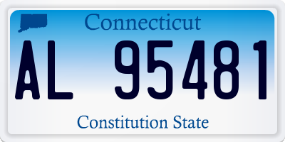 CT license plate AL95481