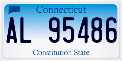 CT license plate AL95486