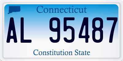 CT license plate AL95487