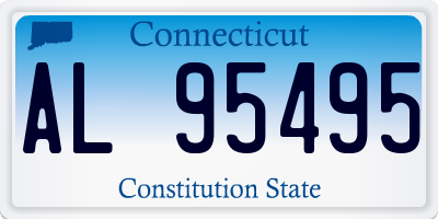 CT license plate AL95495