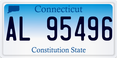 CT license plate AL95496