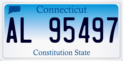 CT license plate AL95497
