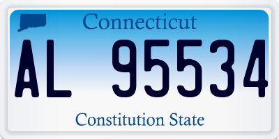 CT license plate AL95534