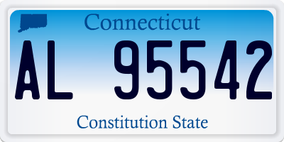 CT license plate AL95542
