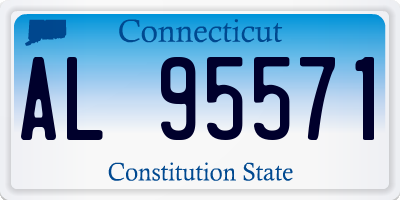 CT license plate AL95571