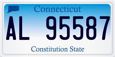 CT license plate AL95587