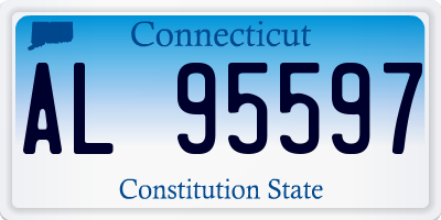 CT license plate AL95597