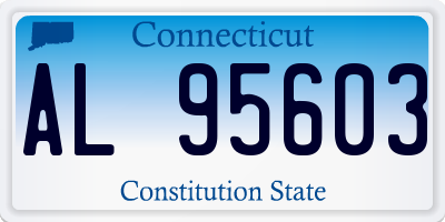 CT license plate AL95603