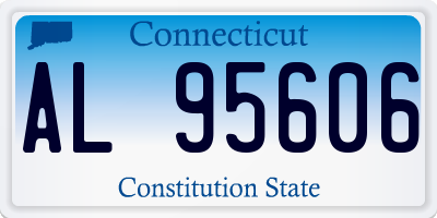 CT license plate AL95606