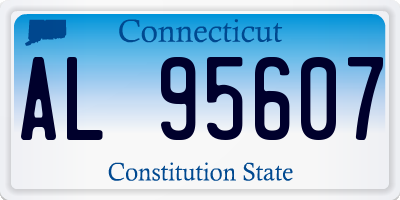 CT license plate AL95607