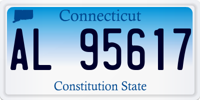 CT license plate AL95617
