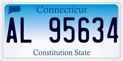 CT license plate AL95634